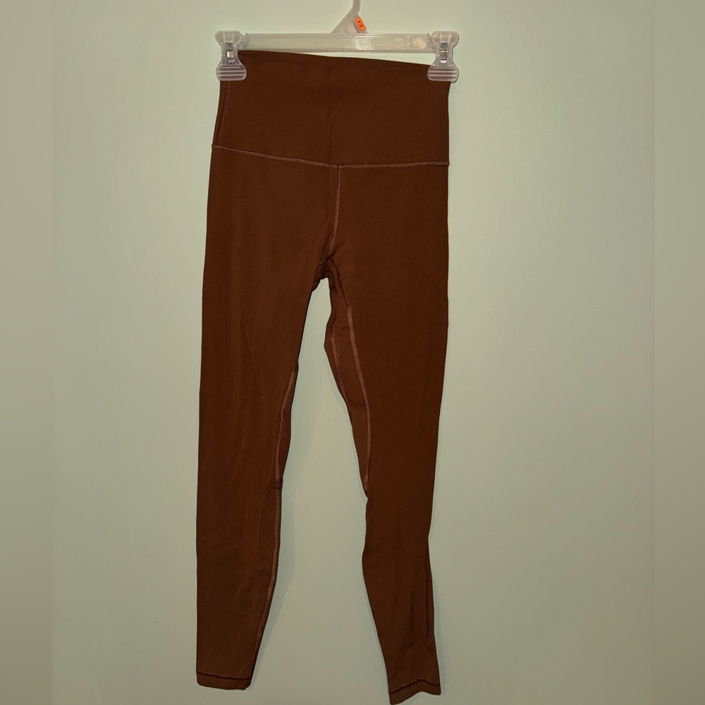 Brown Lululemon High-Waisted Leggings